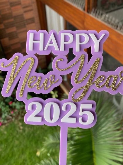 The Party Glitter - Custom Cake & Party Decorations Sleek Acrylic & Wooden Toppers photo 29