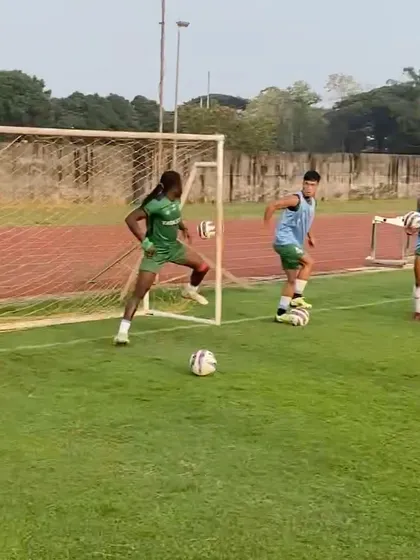 Priming drills are a key part of my team warm-ups. Here, athletes engage in a header challenge to improve reaction and coordination in a fun, competitive way.