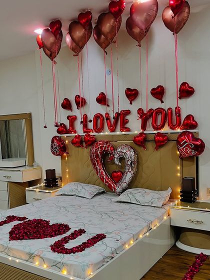 Sukh Decor - Romantic Surprise Decoration Romantic Bedroom Surprises photo 17