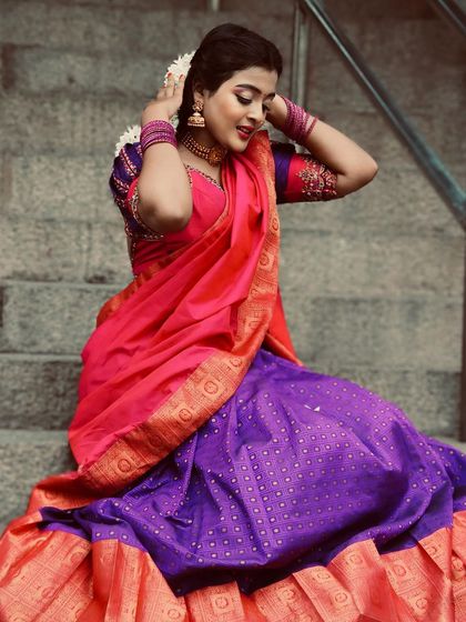 Designer Trends - Custom Bridal & Ethnic Couture Our Signature Half Sarees (Langa Voni) photo 18