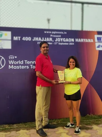 Another double title at an ITF Masters event. This adds to the process very well.