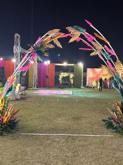 Vibrant Haldi & Mehendi Setups photo 17