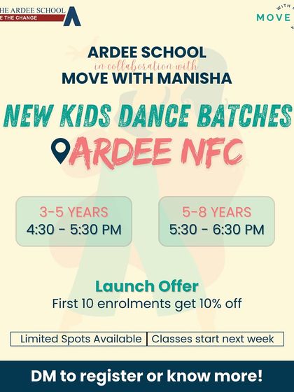 Our new batches are also open at Ardee NFC. Limited spots are available, so register soon.