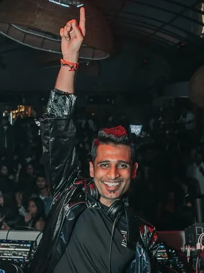 A moment of pure happiness, smiling at the incredible crowd at De'orra, Chandigarh.