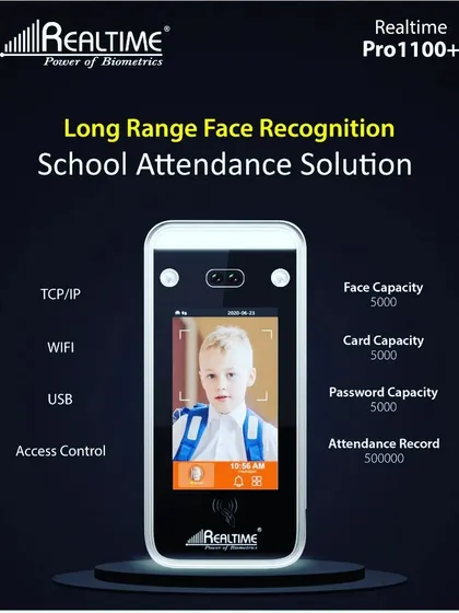 We offer modern security solutions for schools, including this long-range face recognition system for attendance. It provides a touchless and efficient way to log student attendance, enhancing both safety and administrative productivity.
