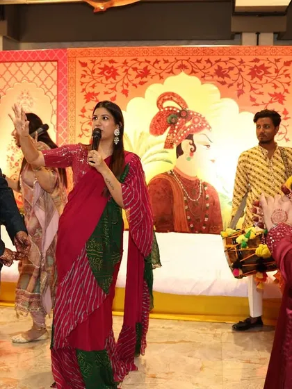 Explaining the significance of a ritual to the guests. It's important to me that everyone understands and appreciates the beautiful traditions of a wedding.