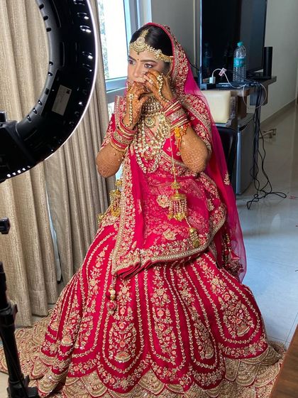 Mitali Jain - Bridal Makeup & Styling Classic Red & Gold Bridal Looks photo 11