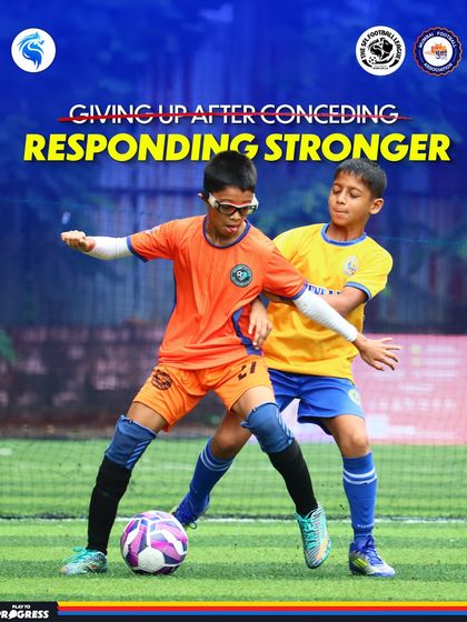 We teach our players not to give up after conceding, but to respond even stronger. Bouncing back is a key part of the journey.