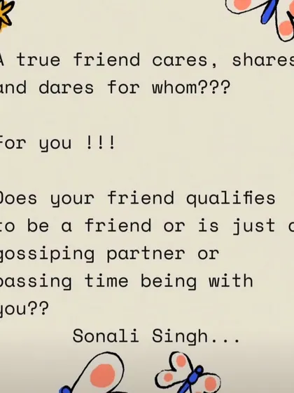 On Friendship Day, it's important to ask: is your friend a true friend, or just a gossiping partner? I encourage you to build friendships on a foundation of depth and trust, not just passing time.