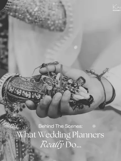 Behind the scenes: what wedding planners really do. This image captures the essence of our role, which is to manage every detail, big and small.