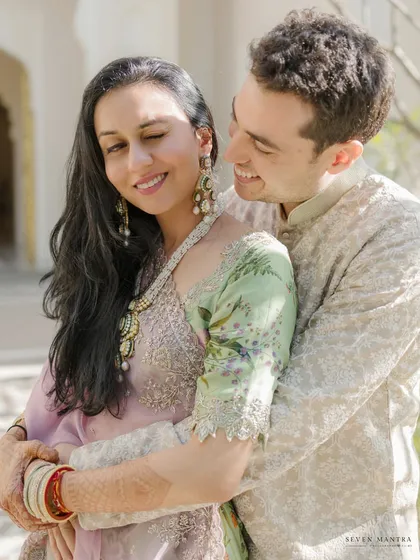 A warm embrace from behind, filled with smiles. We focus on capturing natural interactions that showcase the comfort and love you share.