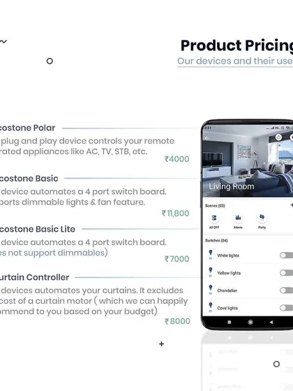 I believe in being upfront and transparent. Here is a clear breakdown of my product pricing. You can see the cost for automating different appliances like ACs, lights, and curtains, helping you build a smart home that fits your budget.