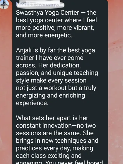 The words of my students are my greatest motivation. This review highlights the energizing and enriching experience of my classes, focusing on the variety and innovation I bring to each session to keep the practice engaging.