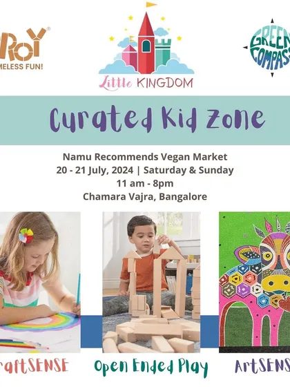 A glimpse into our curated kid zone, where we combine craft, open-ended play, and art. I partner with experts like TROY and Green Compass to create a diverse and enriching play experience.