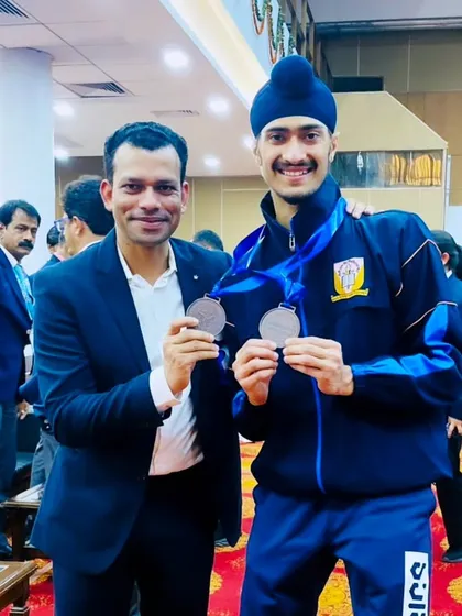 A Guru is a beacon of wisdom. Showing my gratitude to my coach, Aniket Sir, who has shaped my career and life with his guidance and inspiration.