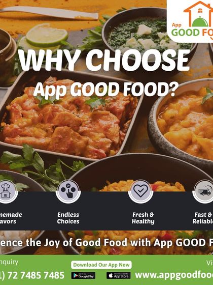 Why choose us? Because we offer homemade flavors, endless choices, fresh and healthy ingredients, and fast, reliable delivery. Experience the joy of good food, simplified.