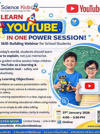 We also offer specialized skill-building webinars, like this session on using YouTube as a productive learning and presentation tool, helping students improve their communication and digital literacy.