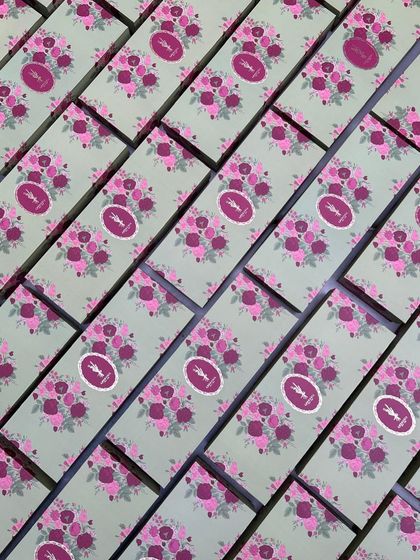 An army of our beautiful floral gift boxes, ready to be filled and sent out for a special occasion.