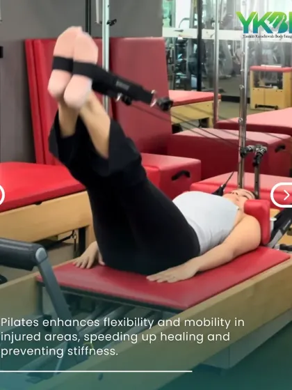 By enhancing flexibility and mobility in injured areas, Pilates helps speed up the healing process and prevents the stiffness that can often follow an injury.