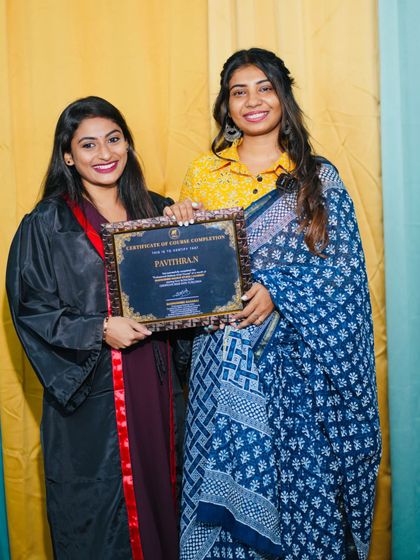 A beautiful smile from a newly certified makeup artist.