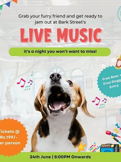 Grab your furry friend and get ready to jam out at our live music night.