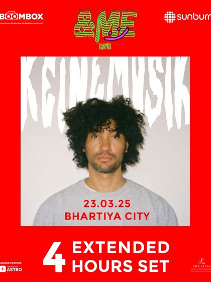 The official poster for &ME's extended 4-hour set in Bengaluru, a major selling point for true music fans.