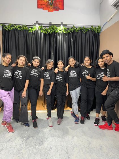 The advanced dance batch with their instructor. This group is always pushing their limits and inspiring us with their hard work.