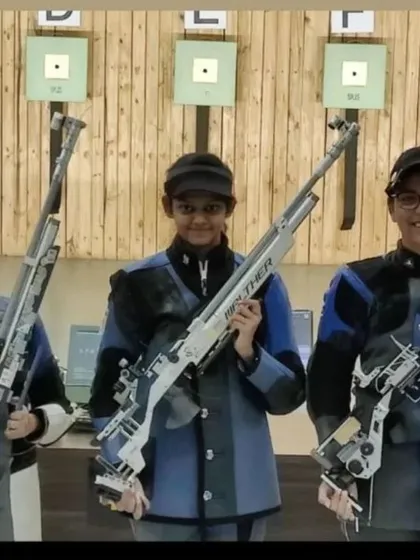 A top-place finish for our athlete Meghana Sajjanar at the Indian team selection trials finals in 2022. Her performance secured her a spot on the Indian team.