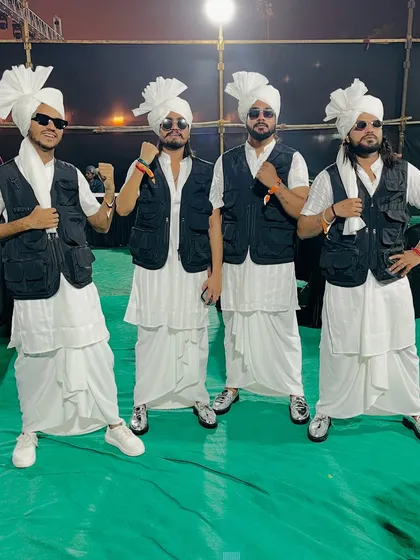 Channeling our inner Diljit Dosanjh. This look is all about swag, style, and being ready to rock the party.
