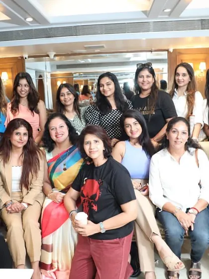 A group of our avid readers with author Kanchana Banerjee. This photo perfectly captures the energy and excitement of our author meet-and-greet events.