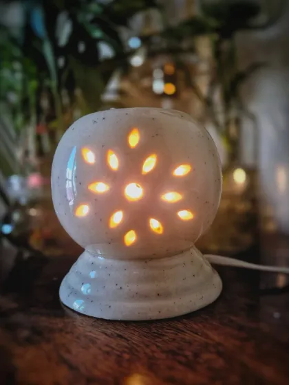 For those who love fragrance without a flame, my electric wax warmer is the perfect solution. It gently melts the wax to release a consistent, beautiful aroma, creating a cozy and safe ambiance in any room.