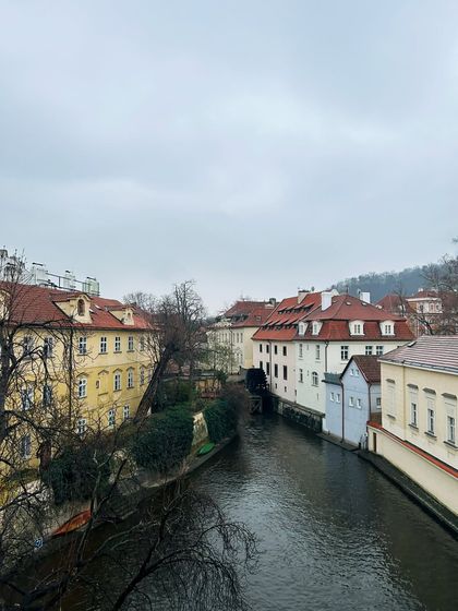 Missing the frigid winds on Charles Bridge in Prague. This moody, atmospheric shot evokes a sense of nostalgia and wanderlust, perfect for a travel throwback.