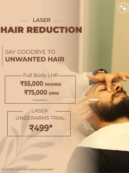 Ready to see the difference for yourself? We offer trial sessions for just ₹499, providing an affordable way to experience the benefits of laser hair reduction on your underarms before committing to a full package.