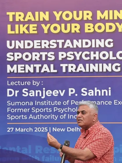 We believe in holistic development. A workshop on sports psychology led by the acclaimed Dr. Sanjeev P. Sahni, focusing on the critical importance of mental training to build the resilience required for professional cricket.