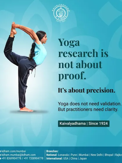 Our approach to yoga is rooted in a century of research. We don't seek to validate yoga, as its wisdom is timeless. Instead, our scientific inquiry aims to provide precision and clarity, ensuring our teachings are safe, effective, and responsible.