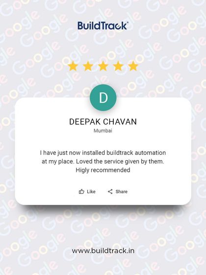 "Loved the service given by them. Highly recommended." A glowing 5-star review from a recent installation in Mumbai. Feedback like this is what motivates our team to deliver the best.