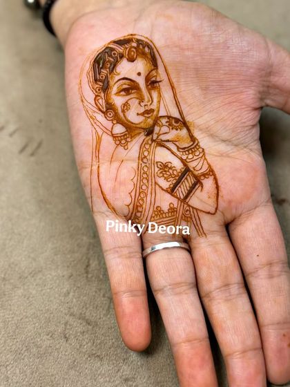 The portrait after the initial shading, where the features start to come to life.