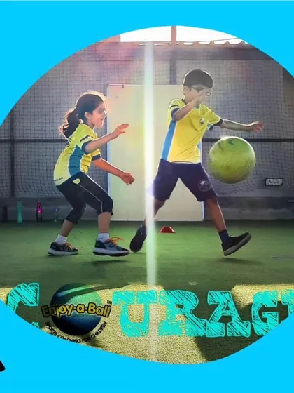 Courage isn't just about being the best, it's about trying your best. Here you can see two of our players engaged in a friendly game, learning to be brave, confident, and supportive of each other. We create a safe space for kids to step out of their comfort zone.