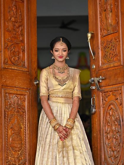 Trendsboutique - Custom Bridal & Festive Wear for Women Timeless Langa Davani & Half Sarees photo 6