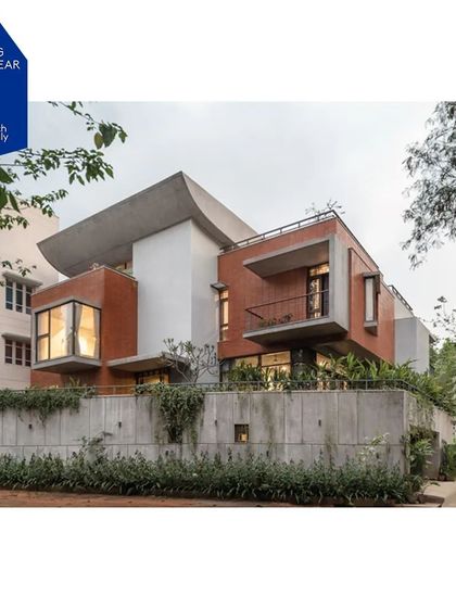 I was pleased that the Nairy Residence was nominated for the ArchDaily 2024 Building of the Year Award. This image, part of the nomination, shows the building's expressive form and material palette.