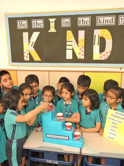 Engaged and focused, our students watch closely as they learn how filtration works. These hands-on Sciscape activities are designed to spark a lifelong interest in science and inquiry.