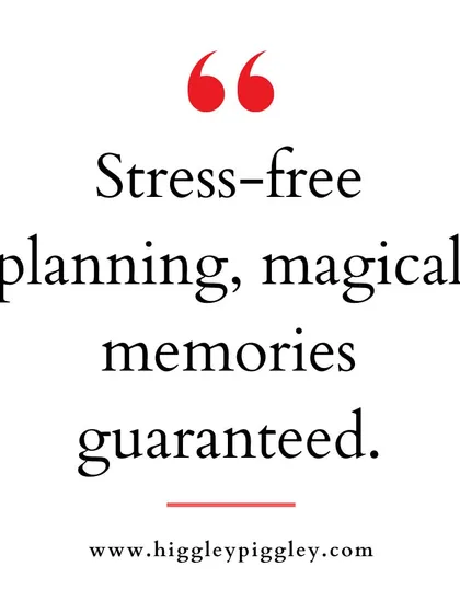 "Stress-free planning, magical memories guaranteed." This is the peace of mind I offer to every parent.