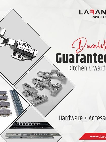 Durability is guaranteed with my comprehensive range of hardware, including these robust hinges designed for both kitchen and wardrobe applications.
