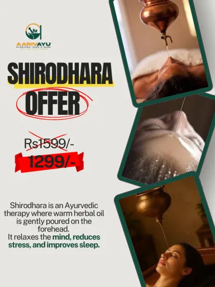 Take advantage of our special offer to experience the incredible benefits of Shirodhara. It's the perfect way to reset your mind, reduce stress, and improve your sleep quality at an accessible price.