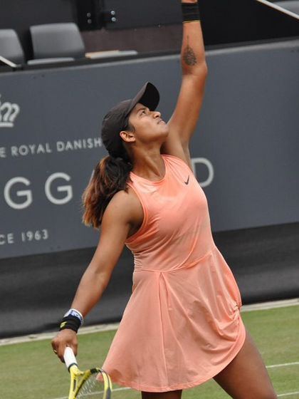 Passion meets performance. Our tennis star Riya Bhatia in action, a perfect example of the dedication we look for and nurture in our athletes.