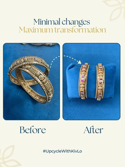 Minimal changes, maximum transformation. These old kadas were updated with a touch of color and polish, making them look brand new and ready to be worn.