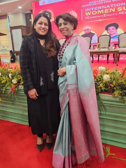 With the Chairperson of the commission, a true symbol of 'Durga Shakti'.