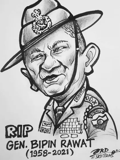 We lost our brave CDS General Bipin Rawat in a tragic accident. This was my humble tribute to the national hero.