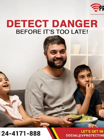 Our smoke and heat detectors are crucial for detecting danger before it's too late. They are always active, providing 24/7 protection against fire hazards for you and your family.