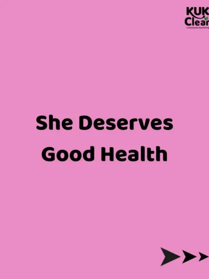 This is a simple but powerful statement: She Deserves Good Health. It's a reminder to every woman and to those who love her that her health is a priority.